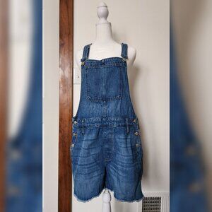 Madewell Adirondack Short Overalls in Denville Wash Sz L